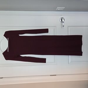 Long sleeves ribbed dress